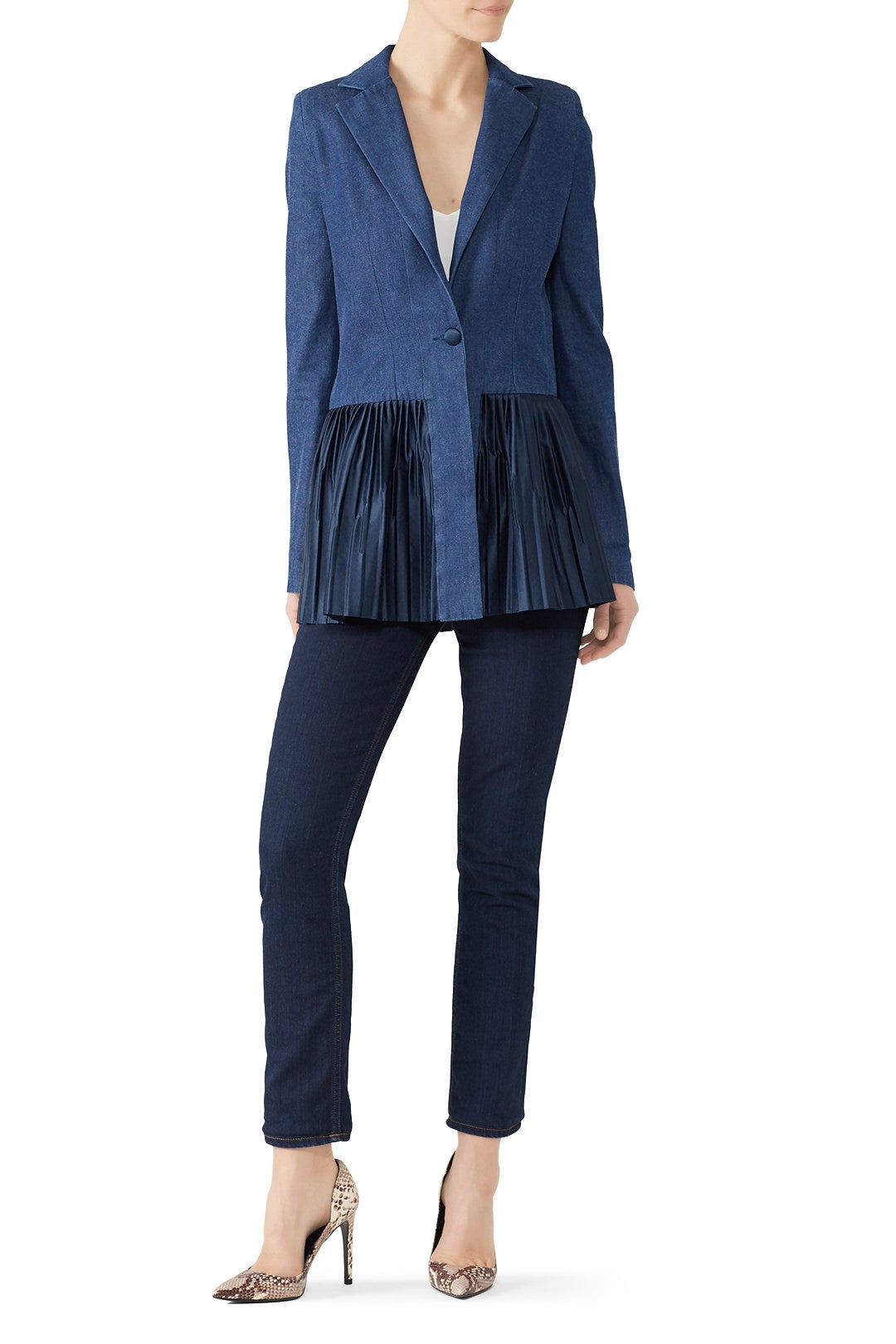 Pleated Kaya Blazer by Deborah Lyons 0