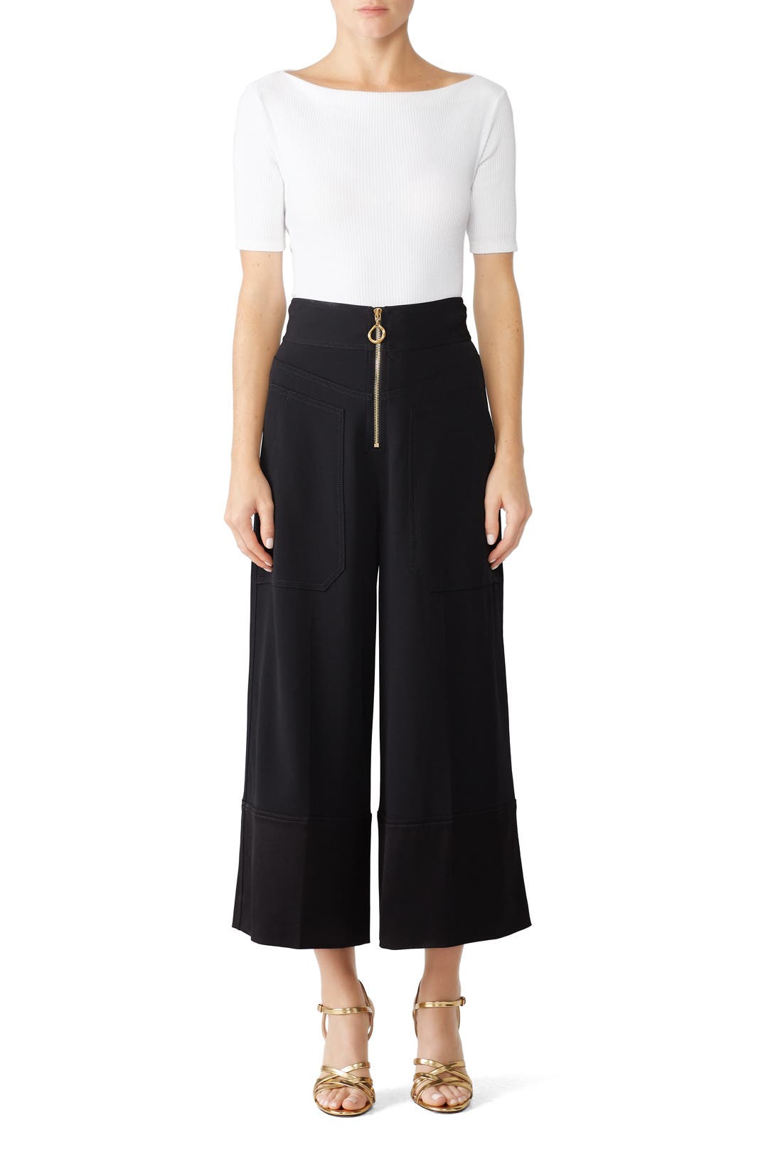 Front Zip Wide Leg Pants by Derek Lam 10 Crosby | Rent the Runway