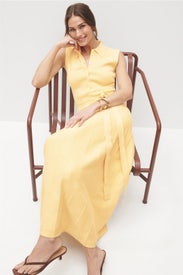 Palazzo Knit Midi Dress by En Saison