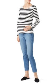 Striped Nursing Maternity Top by Isabella Oliver