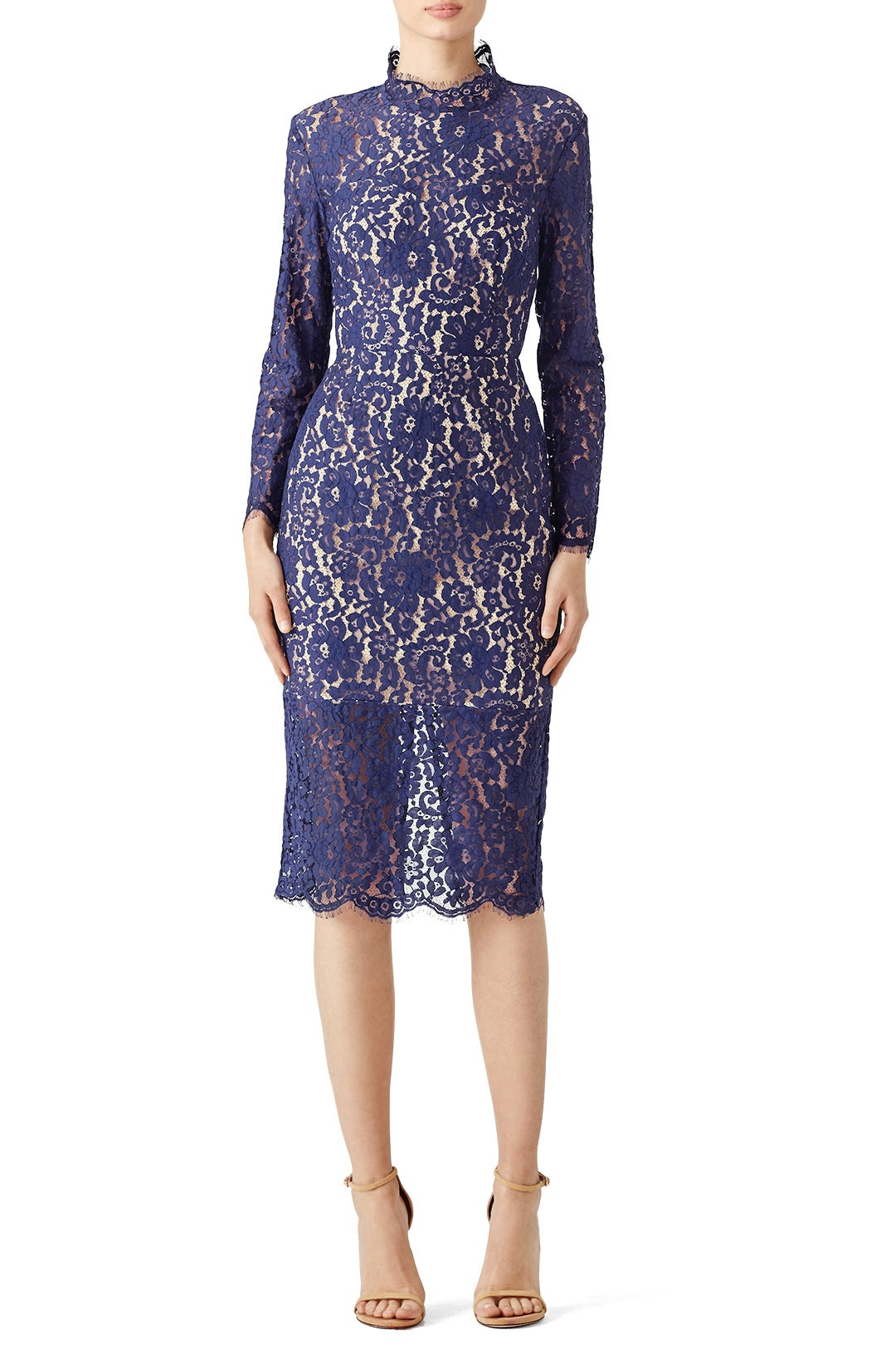 Navy Momento Lace Dress by Keepsake 0