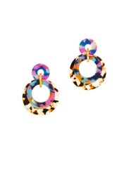 Jungle Banded Hoop Earrings by Lele Sadoughi