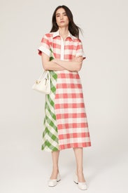 Plaid Polo Dress by Rosie Assoulin