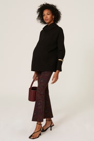Black Diana Maternity Turtleneck by soon maternity