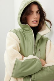 Green Hooded Fleece Jacket by Thakoon x RTR