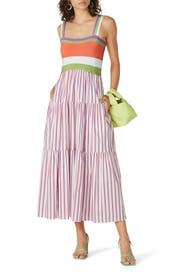 Printed Claudia Dress by Tanya Taylor