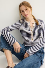 Mandala Stripe Henley by Zadig & Voltaire
