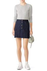 Navy Becca Skirt by AMUR