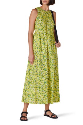 jcrew afternoon dress in gathered floral block print