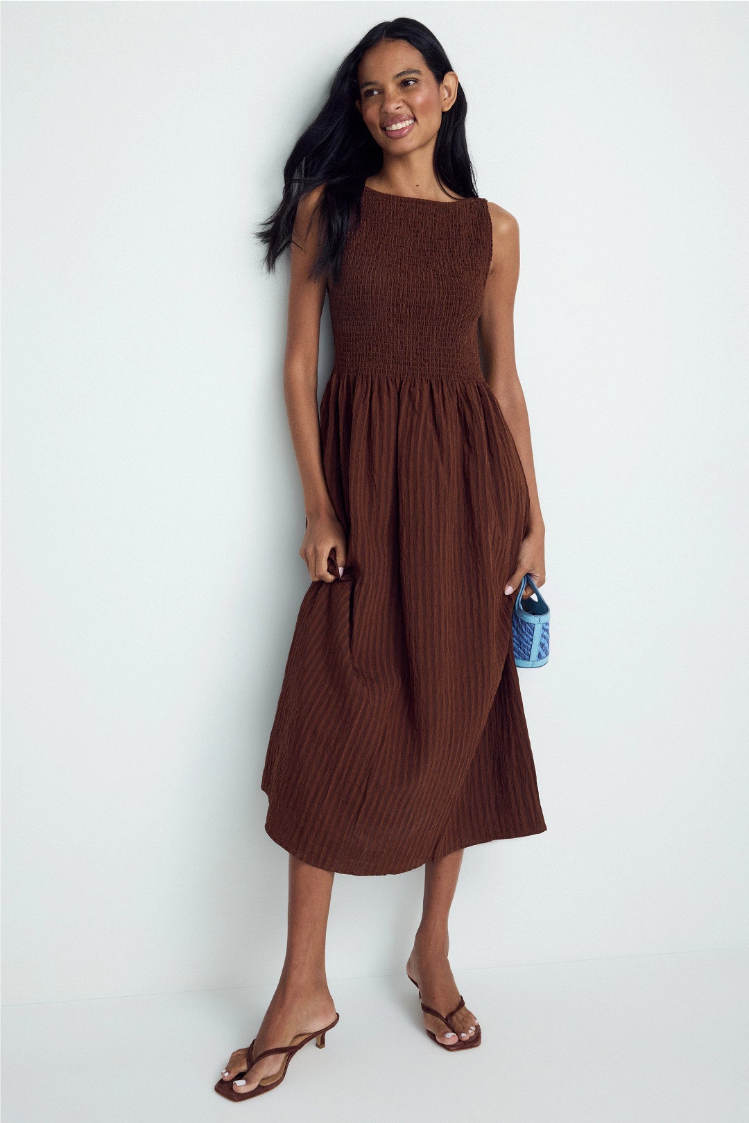 Brown Cosima Nap Dress by Hill House Home 0