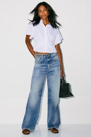 Poppy High Rise Wide Leg Jeans by Icon Denim