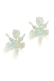 Mint Paper Lily Earrings by Lele Sadoughi