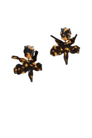 Tortoise Paper Lily Earrings by Lele Sadoughi