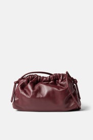 Dark Red Mini Cloud Clutch by Mansur Gavriel Accessories