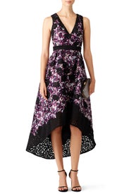 Dark Floral Alex Dress by ML Monique Lhuillier