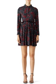 Green Floral Printed Dress by Mother of Pearl