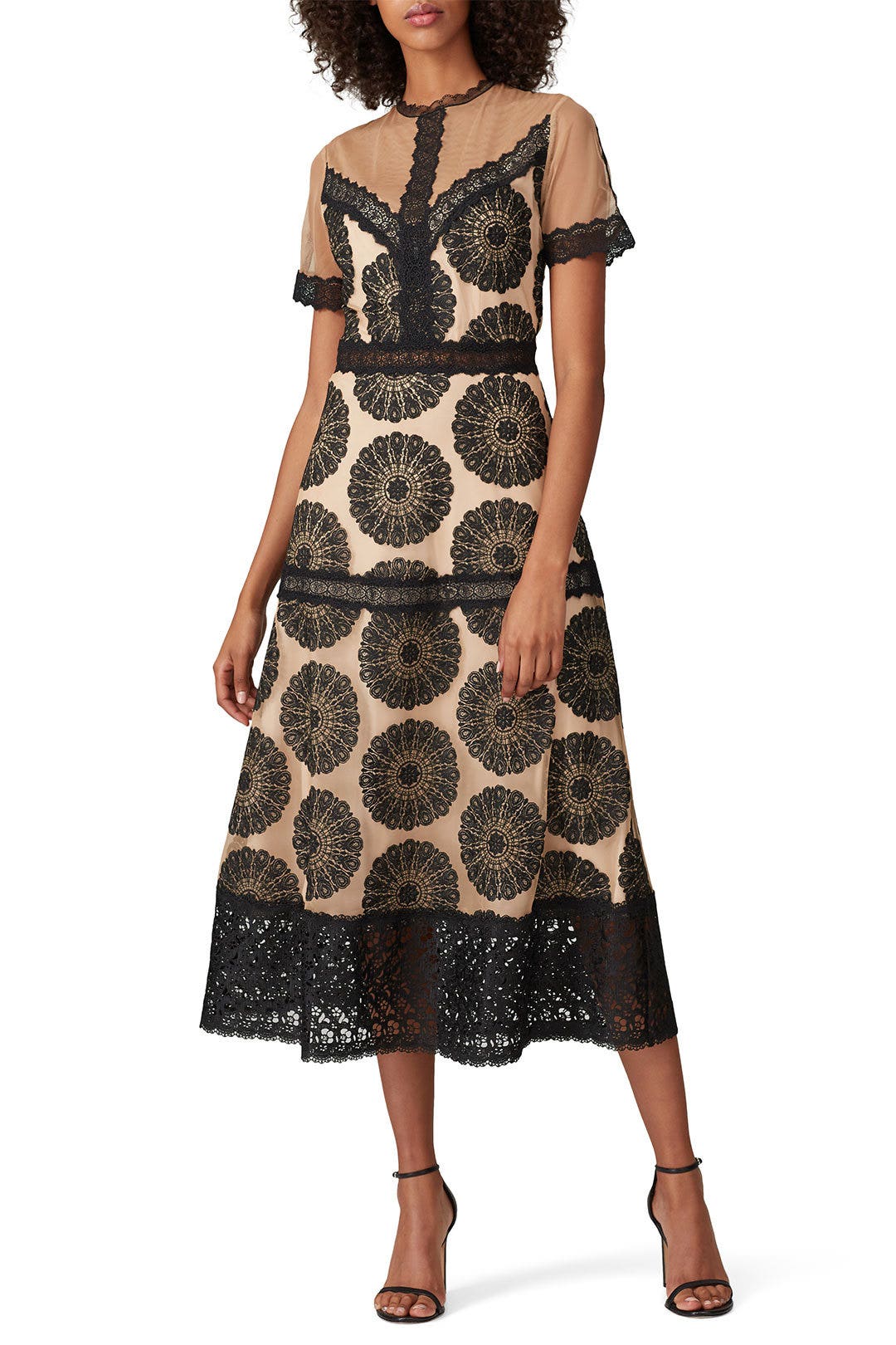 Pinwheel Embroidered Dress by Nightcap 0