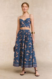 Printed Bustier Top by Polo Ralph Lauren