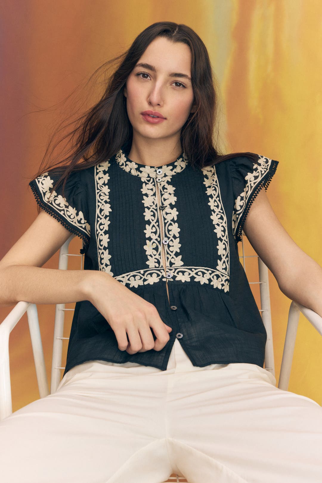 Flutter Sleeve Top by Sea NY x RTR | Rent the Runway