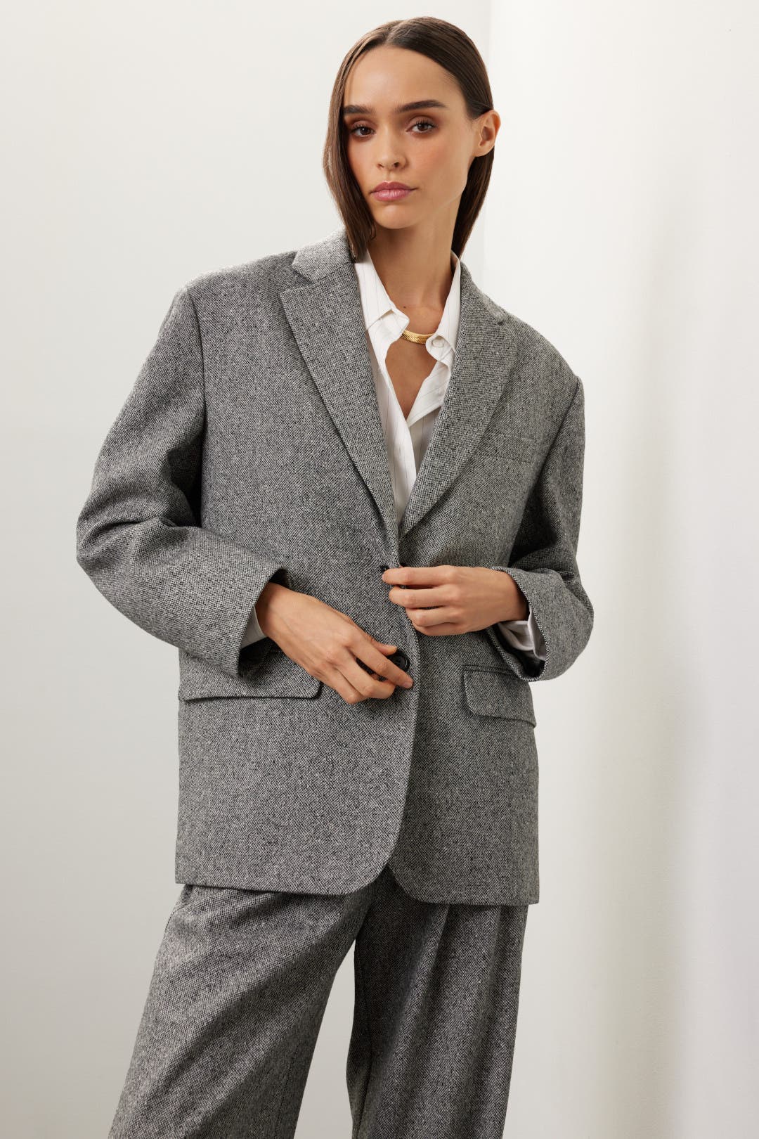 Quinn Wool Blazer by Anine Bing Rent the Runway