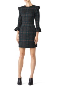 Plaid Fit And Flare Dress by J.O.A.