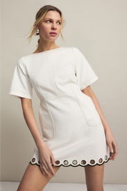 Scalloped Hem Mini Dress by Jason Wu x RTR