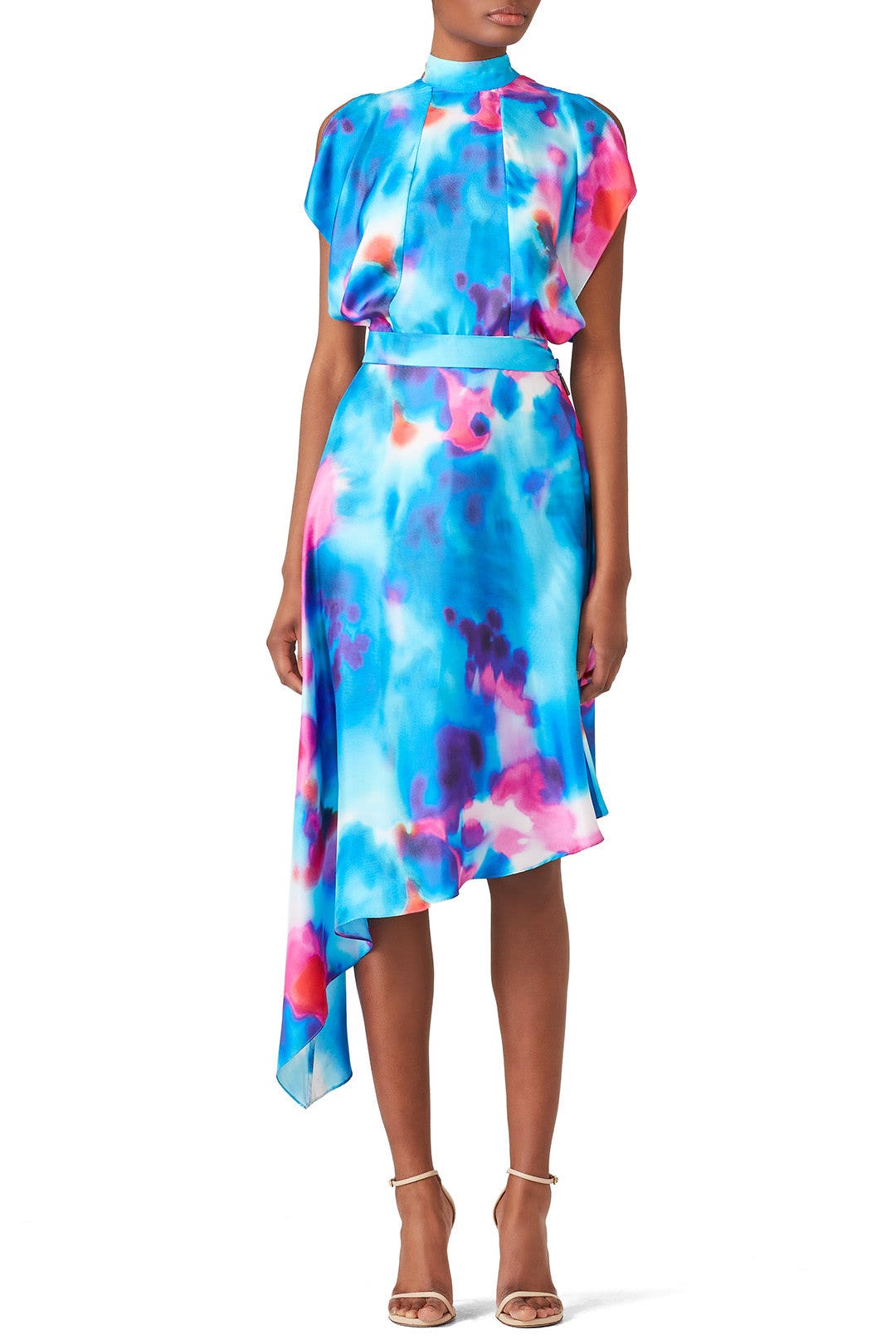 Tie Dye High Neck Dress by MSGM 0