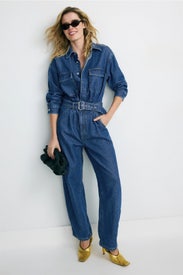 Denim Barrel Jumpsuit by Rolla's