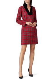 Red Plaid Tunic Dress by Sail to Sable
