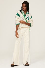 Two Tone Wide Leg Jeans by Something Navy