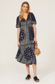 The Ravine Bandana Dress by The Great.