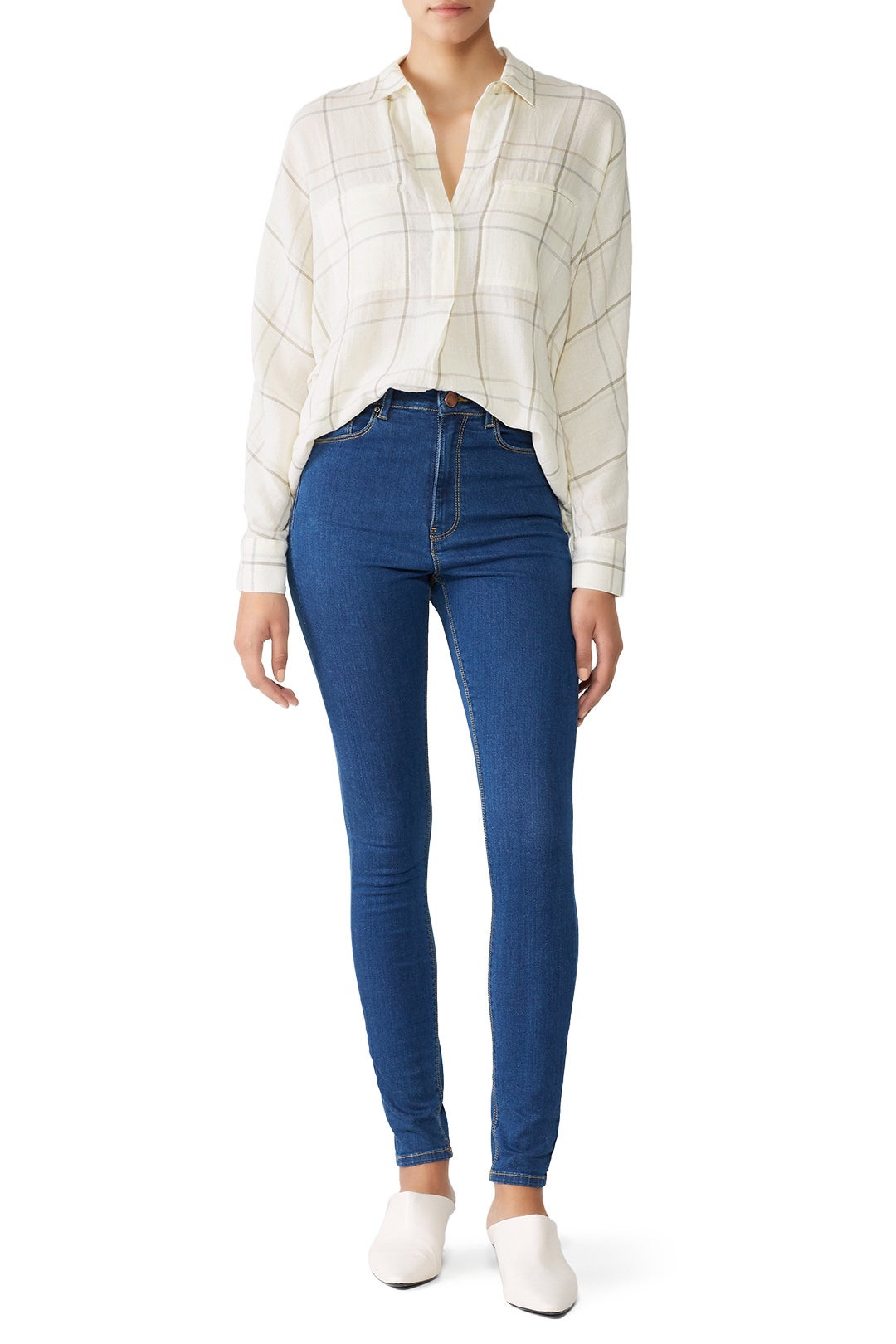 Bar Plaid Popover by VINCE. 0