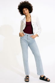 Light Wash 90's Pinch Waist Jeans by AGOLDE