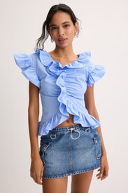 Penelope Cotton Poplin Top by AKNVAS