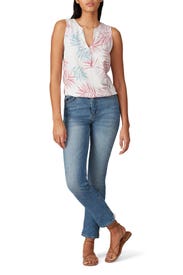 Lead Printed Ruby Top by B Collection by Bobeau