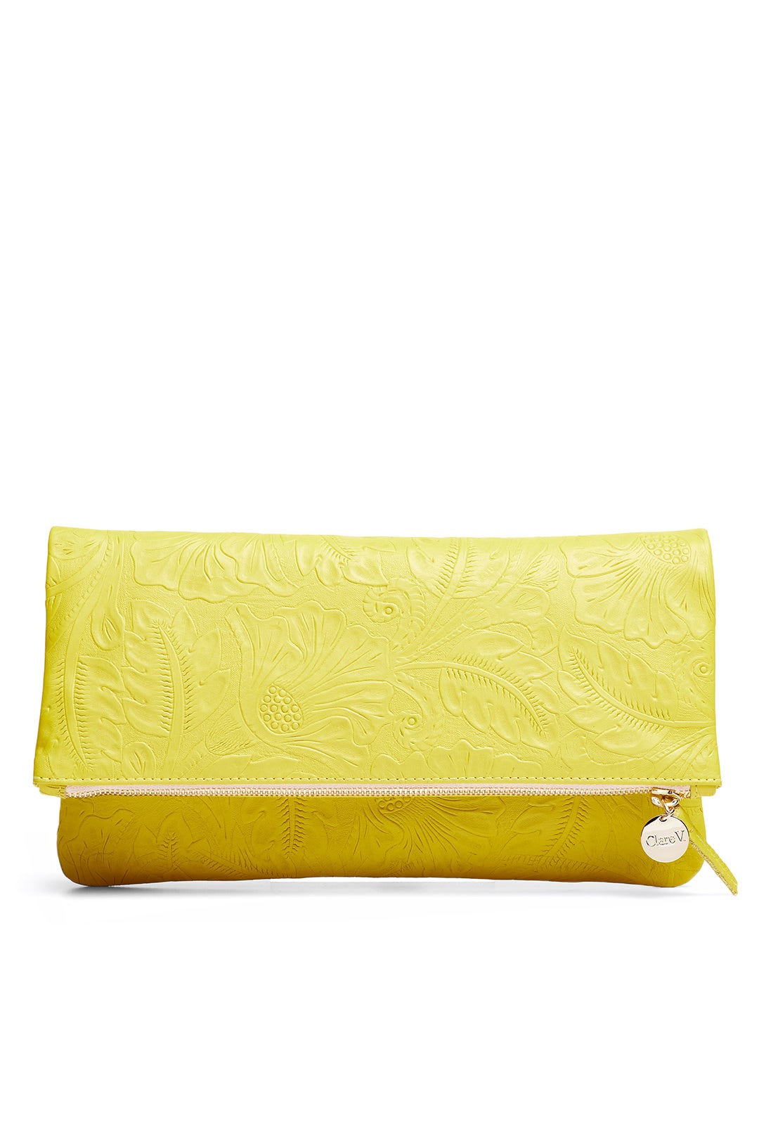 Yellow Foldover Clutch by Clare V. 0