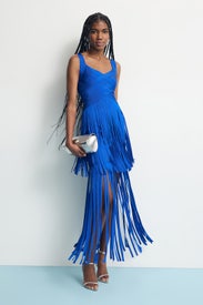 Fringe Bandage Gown by Hervé Léger