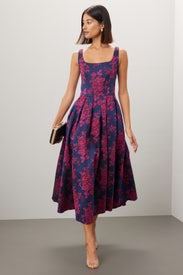 Floral Brocade Dress by Ieena for Mac Duggal