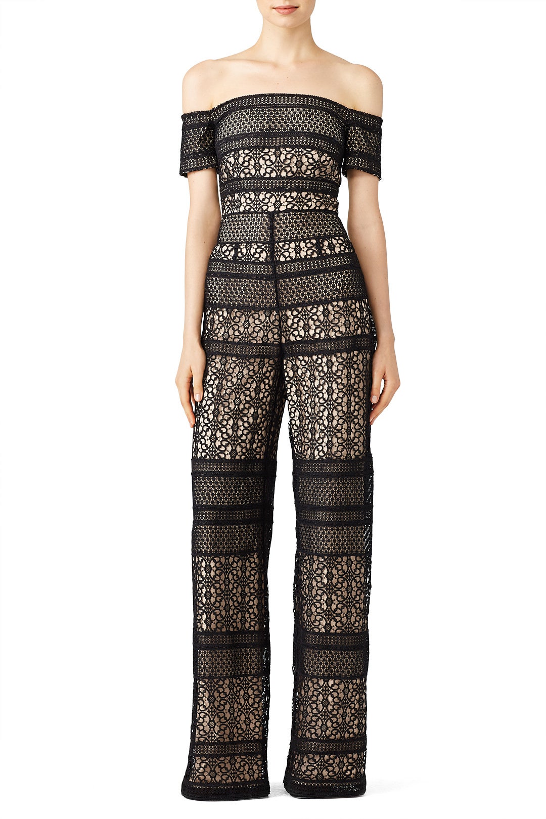 Bicolor Lace Jumpsuit by ML Monique Lhuillier 0