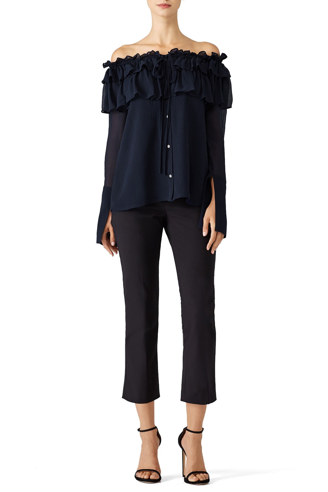 Crinkle Chiffon Top by Opening Ceremony 0