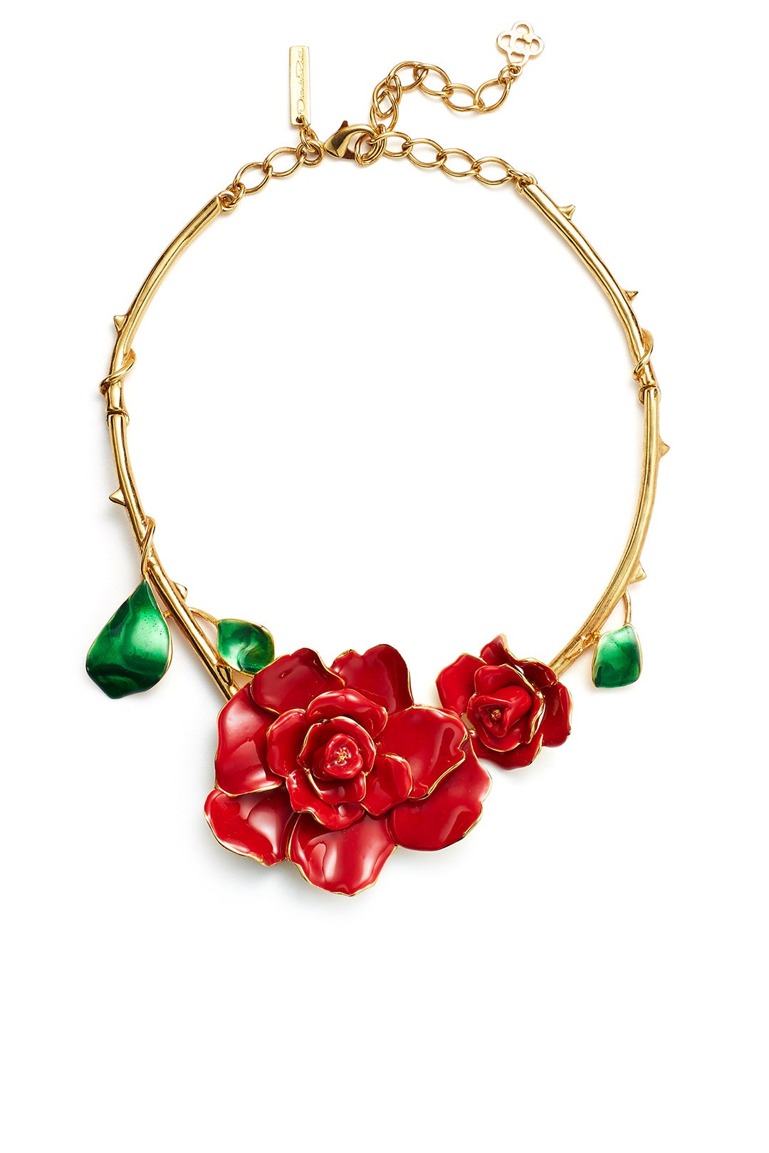 Rosette Gold Necklace by Oscar de la Renta 1
