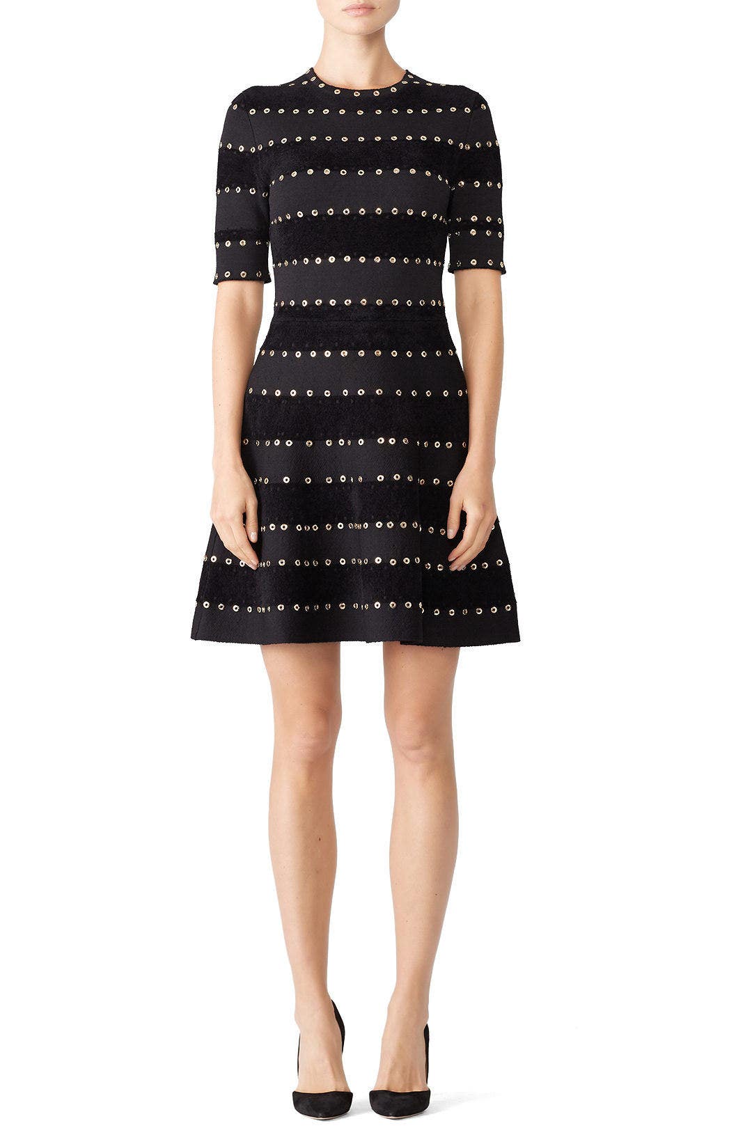 Jillian Grommet Knit Dress by Ronny Kobo 0