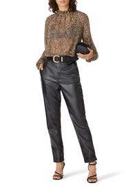 Cheetah Sheer Jett Top by Ronny Kobo