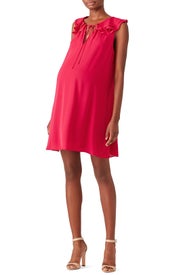 Pink Flutter Maternity Dress by Amanda Uprichard