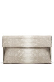 Natural Snake Karima Clutch by Christian Siriano Handbags