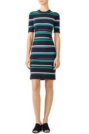 Multi Striped Knit Dress by Jason Wu