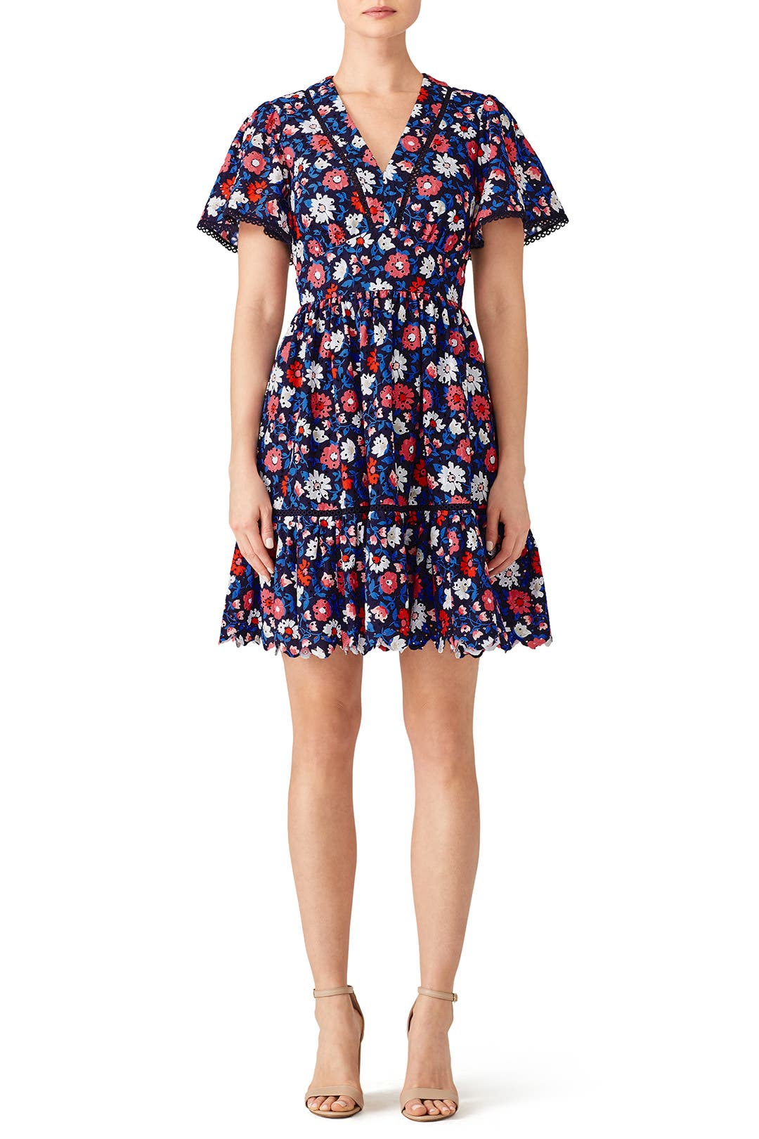 Kate Spade eyelet wrap dress 新品ワンピース Yellow Eyelet Patio Dress by kate spade new york | Rent the