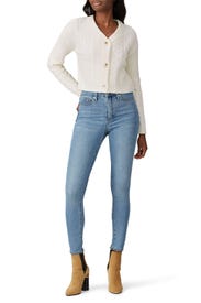 Ivory Mix Cable Cardigan by VOX LUX