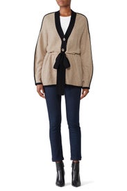 Cinched Waist Cardigan by White + Warren