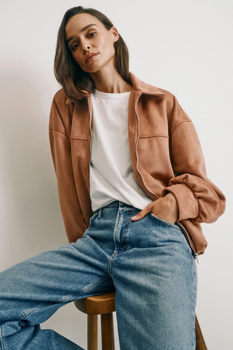 Suede Bomber Jacket by WEWOREWHAT - Photo 0